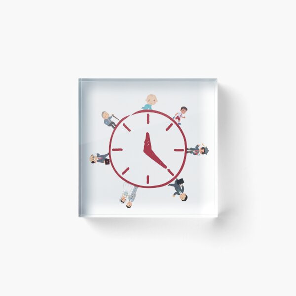 Item preview, The Clock of Life Human Growth Cycle designed and sold by Logic to Canvas.