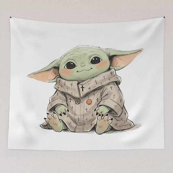 Item preview, CUTE BABY YODA IN GOTHIC DRESS designed and sold by LIS AND MELIVERSO.