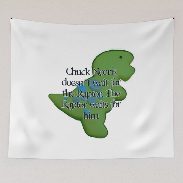Item preview, Chuck Norris Doesn’t Wait for the Raptor – Funny Raptor Meme 2026 designed and sold by aadventures.