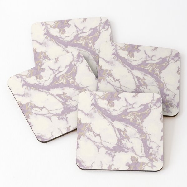 Item preview, White Cream Lavender Purple Marble Pattern designed and sold by burbankdesigns.