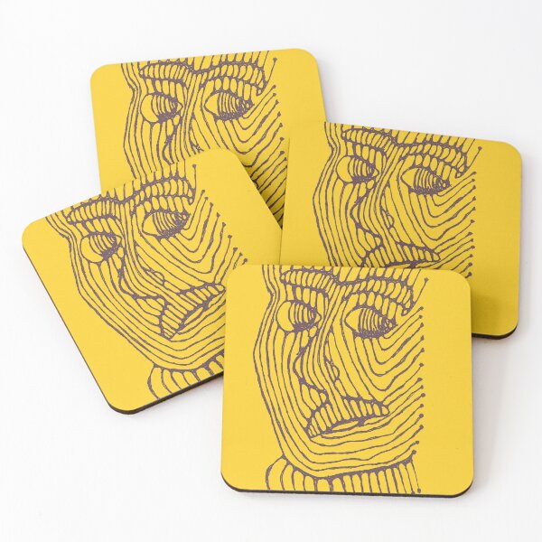 Item preview, CONTOUR YELLOW AND BLACK designed and sold by KolbStudios.
