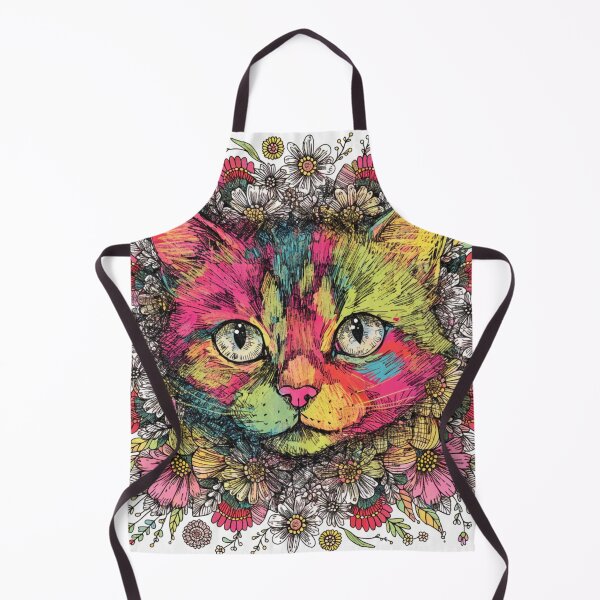 Item preview, Floral Mandala Art cat – Intricate Flower Mandala Design designed and sold by Anime9122.