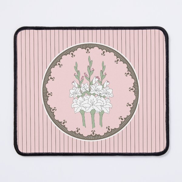 Item preview, August Birth Flower: White Gladiolus Botanical Art designed and sold by storieslanguage.