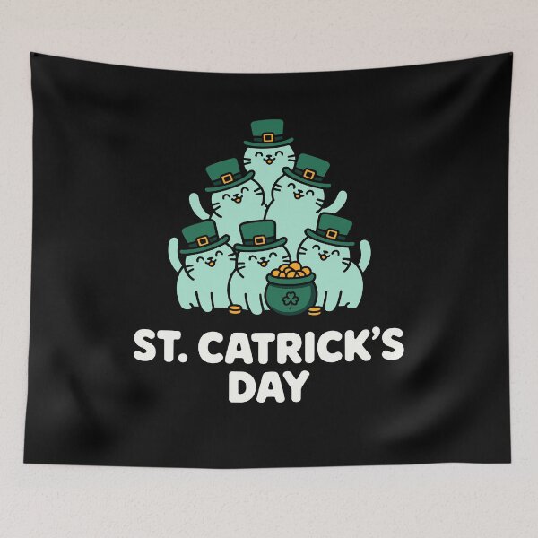 Item preview, St Patricks Catricks Day Cats Saint Pattys designed and sold by Dressed For  Duty.