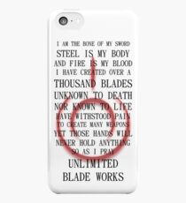 Fate Stay Night Unlimited Blade Works Archer And Shirou Quote With Command Seal iPhone 5c Case