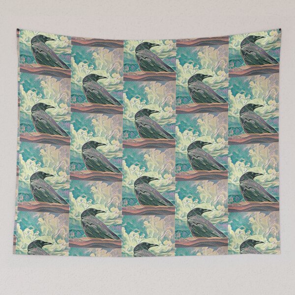 Item preview, Stylized Raven Portrait  designed and sold by oh-bi-me.