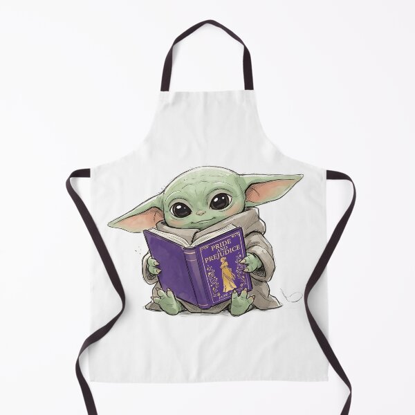 Item preview, BABY YODA READING PRIDE AND PREJUDICE designed and sold by LIS AND MELIVERSO.