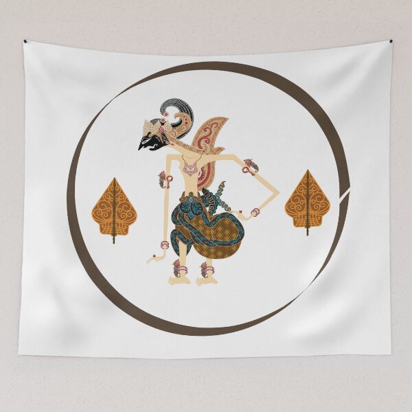Item preview, "Yudhistira" Traditional Javanese Wayang Kulit Shadow Puppet Art designed and sold by artsdylan.
