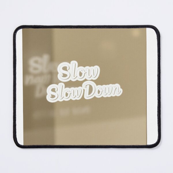 Item preview, Slow Down Aesthetic Sticker Minimal Calm Typography designed and sold by Femwealth.