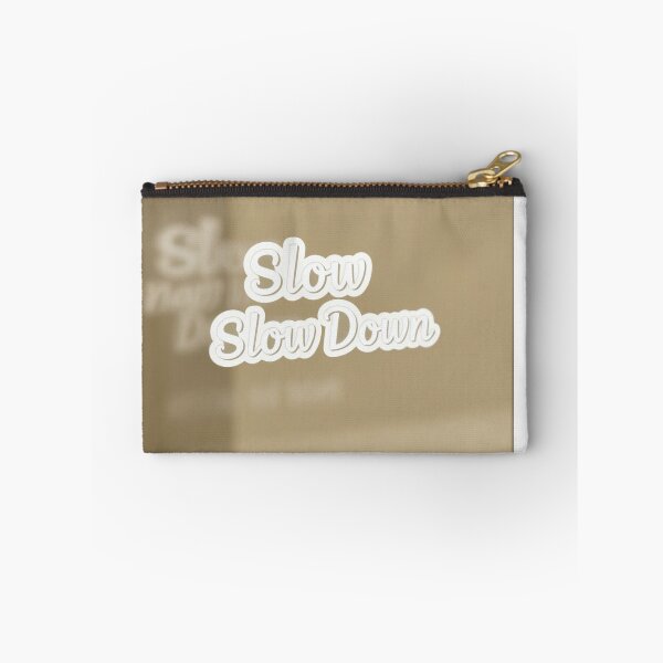 Item preview, Slow Down Aesthetic Sticker Minimal Calm Typography designed and sold by Femwealth.