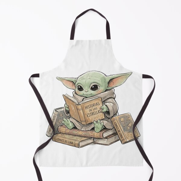 Item preview, BABY YODA READING RETRO BOOKS designed and sold by LIS AND MELIVERSO.