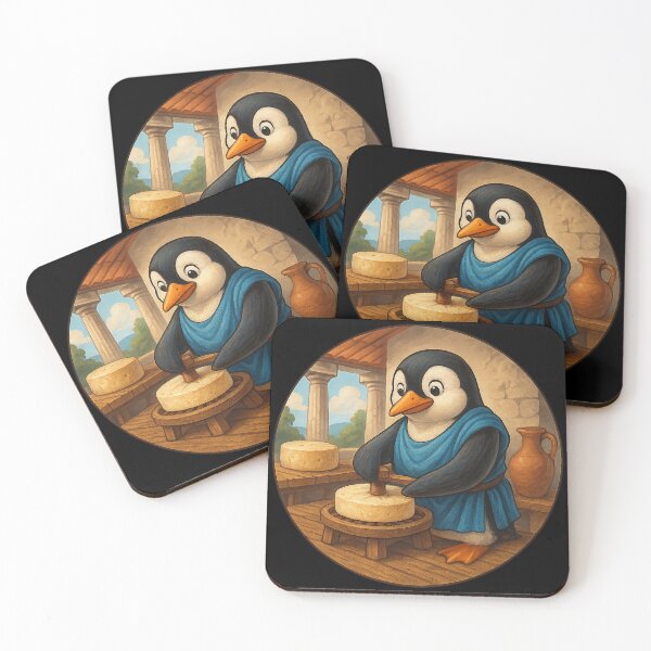 Item preview, Ancient Greek Miller Penguin designed and sold by Fort Galaxy.