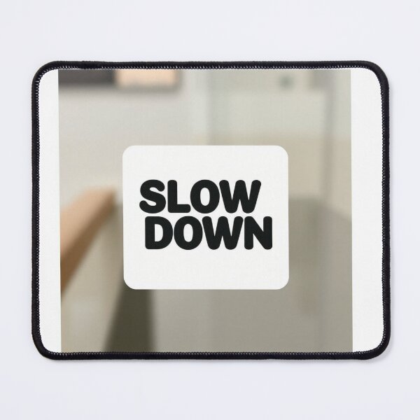 Item preview, Slow Down Aesthetic Sticker Minimal Calm Typography designed and sold by Femwealth.