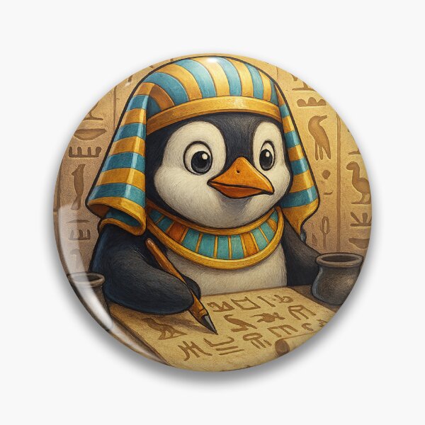 Item preview, Egyptian Scribe Penguin designed and sold by Fort Galaxy.