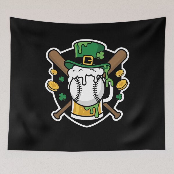Item preview, St Patrick Day Baseball Drip Ice Cream Baseball Home Plate designed and sold by Dressed For  Duty.