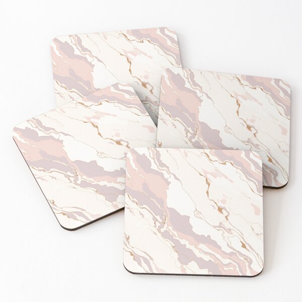 Item preview, White Cream Lavender Pink Marble Pattern designed and sold by burbankdesigns.