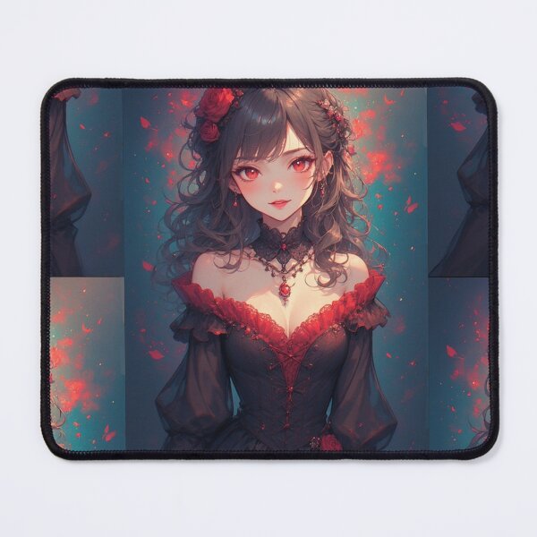 Item preview, Gothic vampire girl with red jewel designed and sold by ArtsJulian.