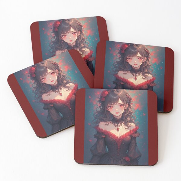 Item preview, Gothic vampire girl with red jewel designed and sold by ArtsJulian.