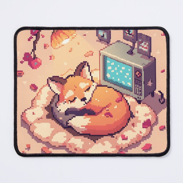 Item preview, Cozy Pixel Fox Gamer Nap designed and sold by ThePixelArchive.