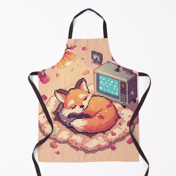 Artikelvorschau, Gemütliches Pixel-Fuchs-Gamer-Nickerchen entworfen und verkauft von ThePixelArchive.