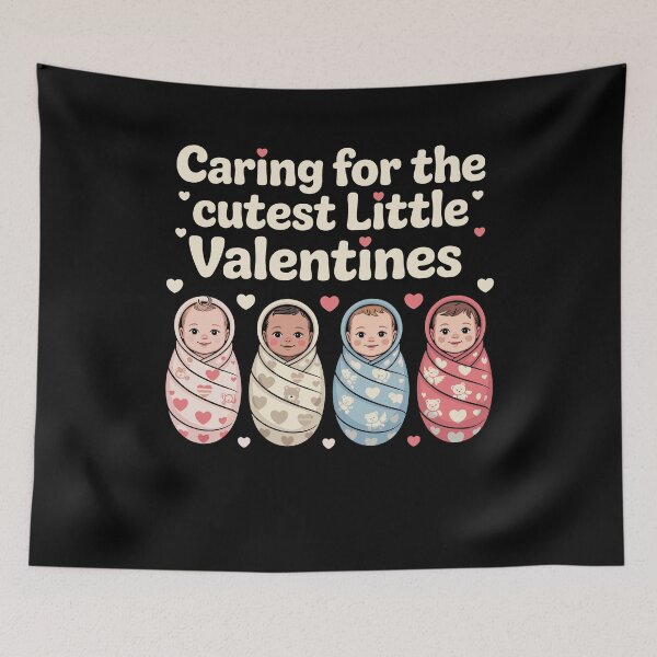 Item preview, Caring For The Cutest Little Valentine's NICU Nurse designed and sold by Dressed For  Duty.