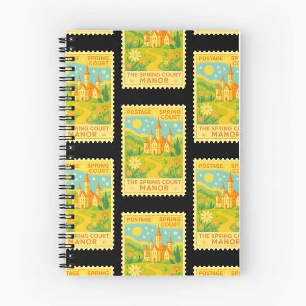 Item preview, Spring Court Manor | ACOTAR Postage Stamp Art designed and sold by biblio_phile.