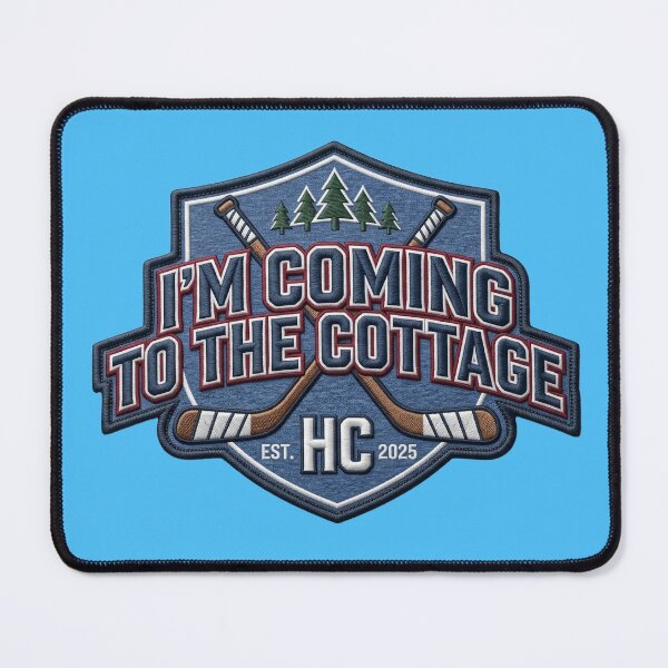 Item preview, I'm coming to the cottage – Romantic Phrase Cozy Embroidery Style designed and sold by Golden Chaos.