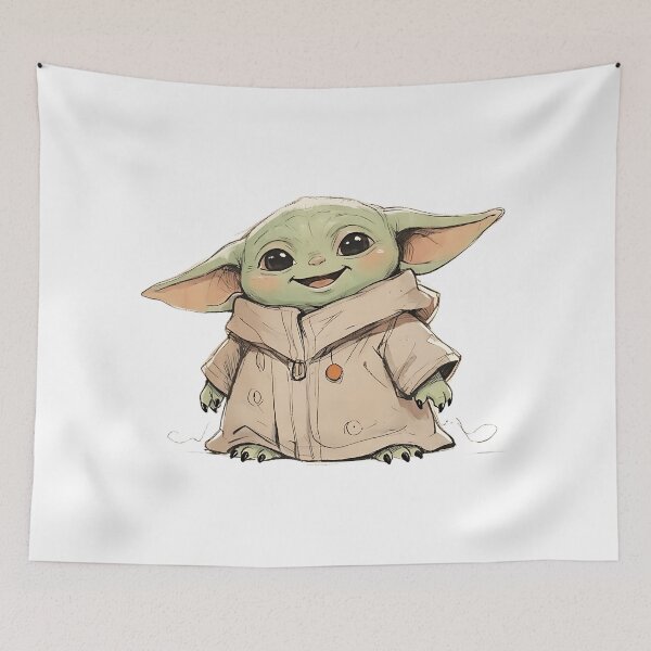 Item preview, SMILING BABY YODA STANDING designed and sold by LIS AND MELIVERSO.