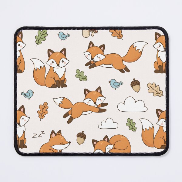 Item preview, Cute Fox Seamless Pattern designed and sold by naragon4289.