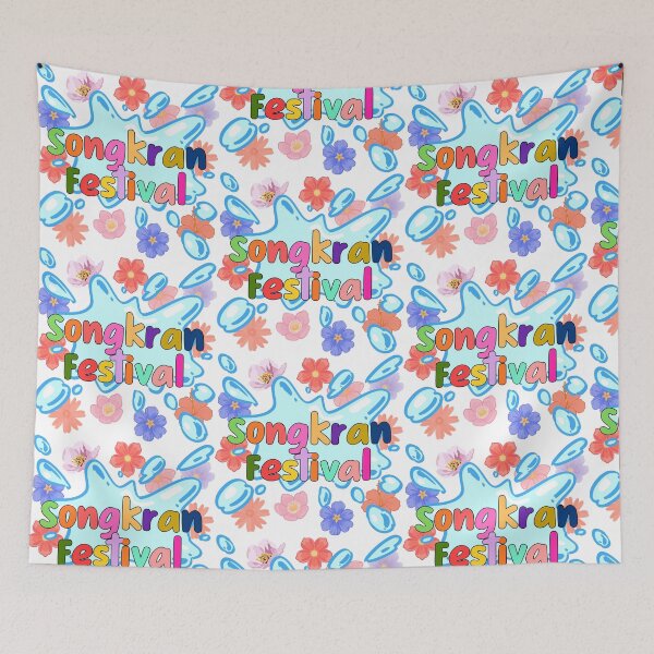 Item preview, Songkran Festival Thai New Year Celebration designed and sold by Logic to Canvas.