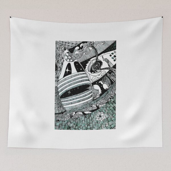 Item preview, Detailed Intricate Mechanical Zentangle Art designed and sold by OinLaos.