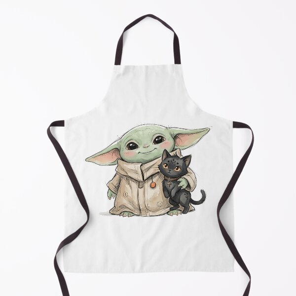 Item preview, BABY YODA WITH GOTHIC KITTEN designed and sold by LIS AND MELIVERSO.