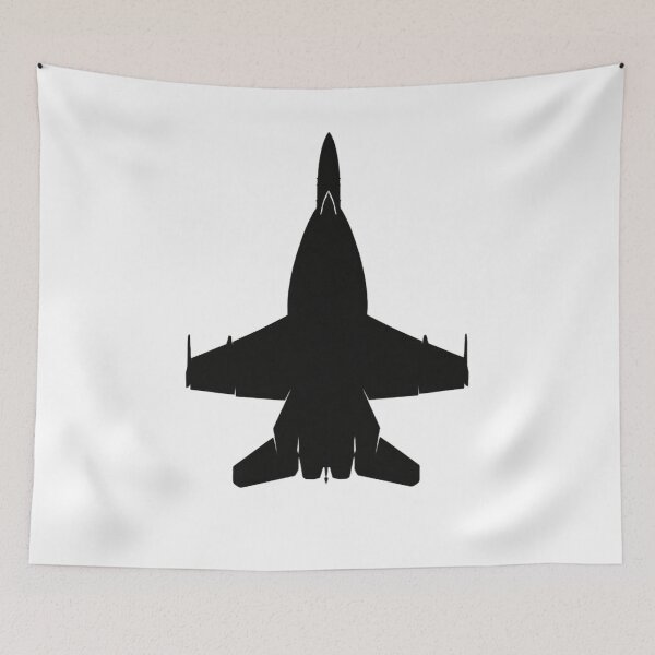 Item preview, F/A-18 Super Hornet Silhouette | US Navy Fighter Jet Aviation designed and sold by OFF-CTR.
