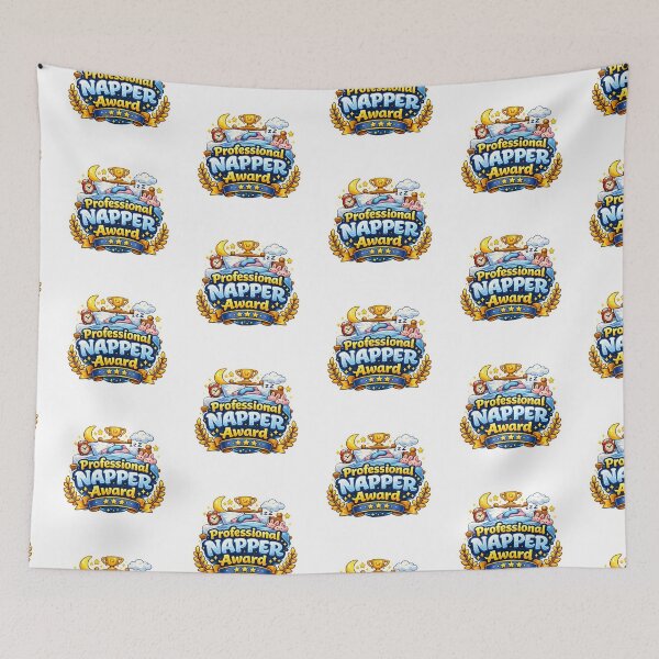 Item preview, National Napping Day Professional Napper Award Bold Bed Typography Gift Idea for Cozy Fans designed and sold by Divakar Fashion.