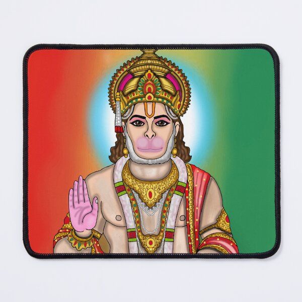 Item preview, Bajrangbali Divine Design – Spiritual Hanuman Art Illustration designed and sold by Harshit_Digital_Arts.