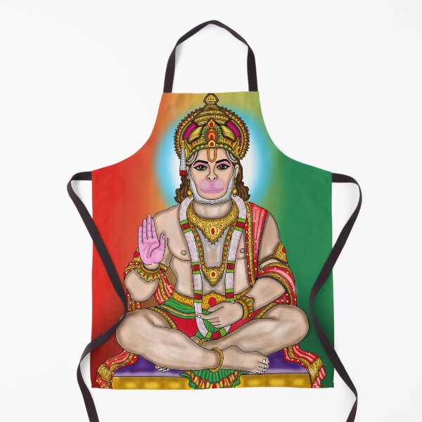 Item preview, Bajrangbali Divine Design – Spiritual Hanuman Art Illustration designed and sold by Harshit_Digital_Arts.