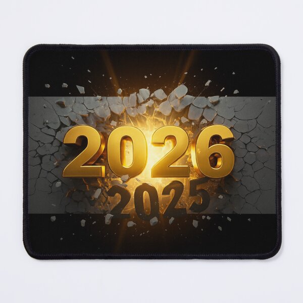Item preview, HELLO 2026 - Golden Breakthrough - New Year Motivation designed and sold by Urban-InkStudio.