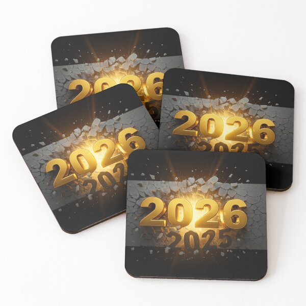 Item preview, HELLO 2026 - Golden Breakthrough - New Year Motivation designed and sold by Urban-InkStudio.