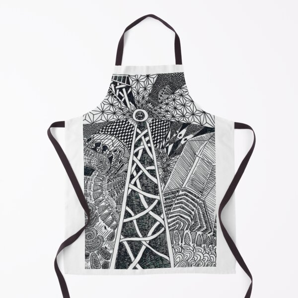 Item preview, Detailed Geometric Tower Architecture Zentangle designed and sold by OinLaos.