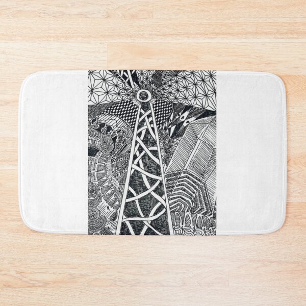 Item preview, Detailed Geometric Tower Architecture Zentangle designed and sold by OinLaos.