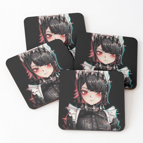 Item preview, Ellen Joe ZZZ Black Hair Maid Red Highlights Art designed and sold by Senpaiwaves.