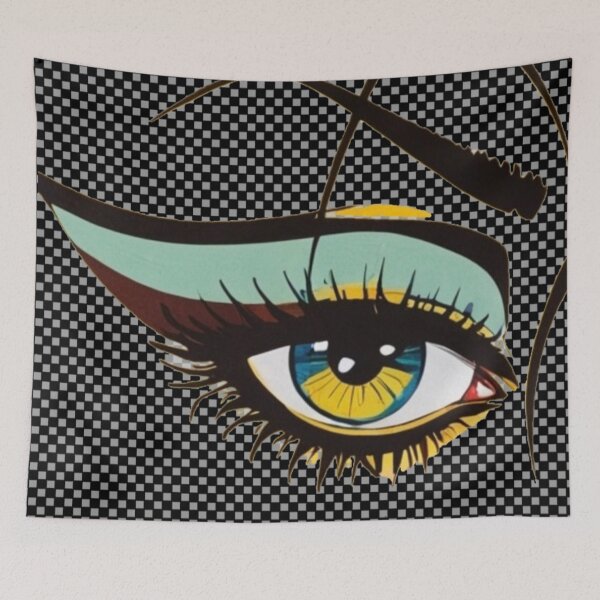 Item preview, Green Candy Eye (black checkered) designed and sold by Art By  FRANchessca.