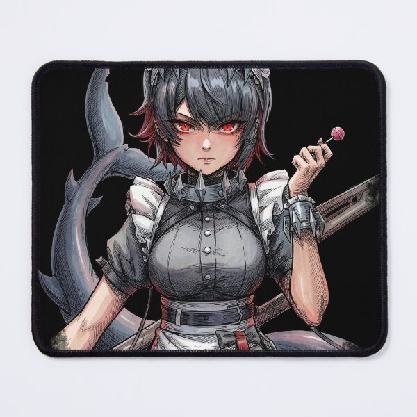 Item preview, Ellen Joe ZZZ Shark Tail Maid Scissors Portrait designed and sold by Senpaiwaves.
