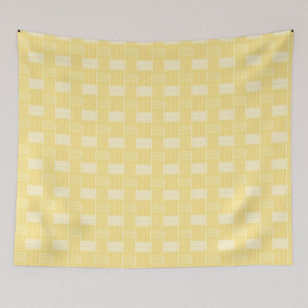 Item preview, Honey Banana Yellow White Cream Basket Weave designed and sold by burbankdesigns.