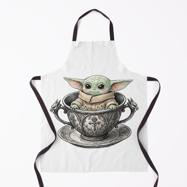 Item preview, BABY YODA IN GOTHIC TEACUP designed and sold by LIS AND MELIVERSO.