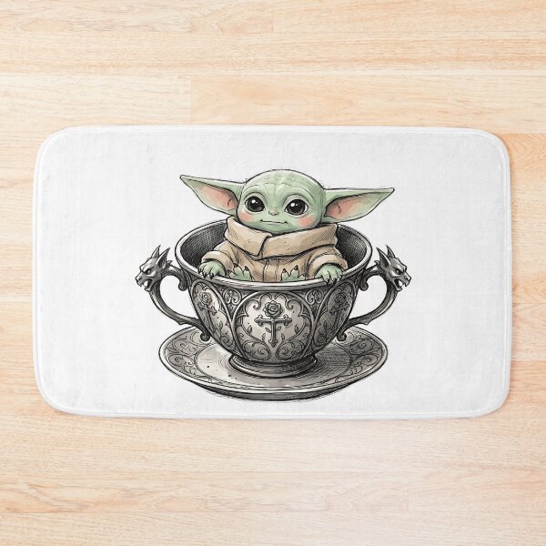 Item preview, BABY YODA IN GOTHIC TEACUP designed and sold by LIS AND MELIVERSO.