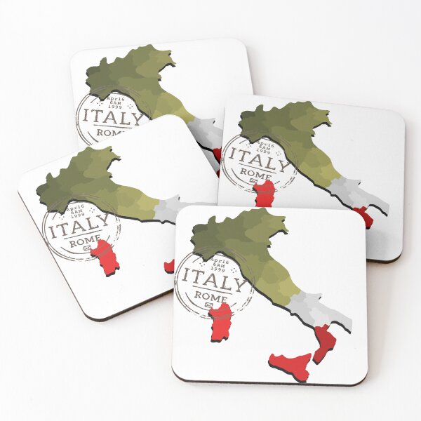 Item preview, Vintage Italy Map Travel Stamp designed and sold by artsdylan.
