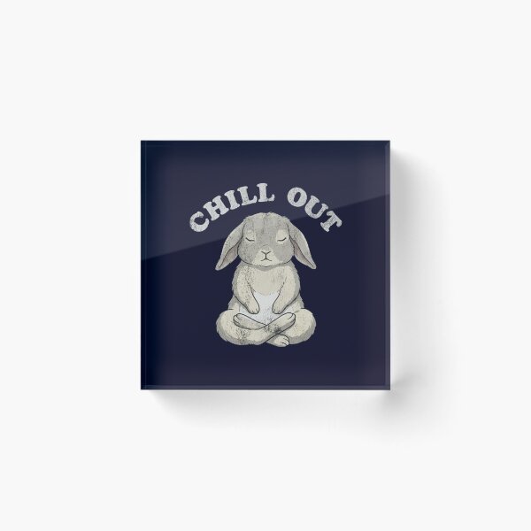 Item preview, Chill Out Rabbit Meditation Zen Animal Lover designed and sold by Covent Vaughn.