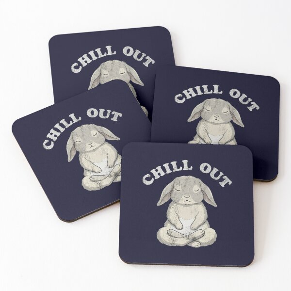 Item preview, Chill Out Rabbit Meditation Zen Animal Lover designed and sold by Covent Vaughn.