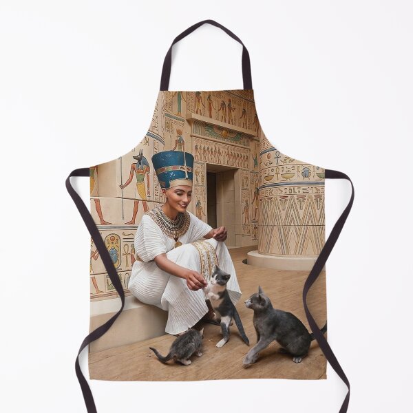 Item preview, Nefertiti & Cats – Powerful Ancient Egyptian Queen with Bastet Energy designed and sold by TuyaArts.